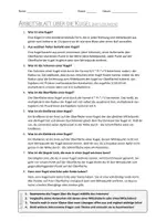 Vorschau - Arbeitsblätter - AB mit Fragen zum Thema "Kugel" + Lösungsblatt + Infografik - Seite 1