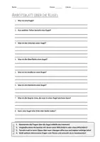 Vorschau - Arbeitsblätter - AB mit Fragen zum Thema "Kugel" + Lösungsblatt + Infografik - Deckblatt