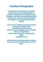 Aperçu - Feuilles d'exercices - Feuilles d'Orthographe Animaux Marins - Page 1