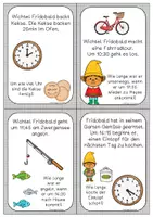 Vorschau - Arbeitsblätter - Uhrzeit und Zeitspannen - Kleine Kartei - Seite 2