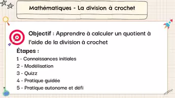 Aperçu - Préparation de séance / Séance complète - La division à crochet - Enseignement clé en main - Page 1
