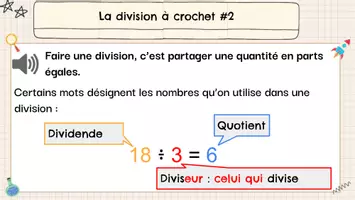 Aperçu - Préparation de séance / Séance complète - La division à crochet - Enseignement clé en main - Page 3