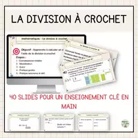 Aperçu - Préparation de séance / Séance complète - La division à crochet - Enseignement clé en main - Page de couverture