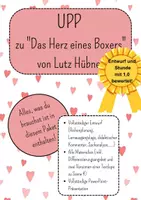 Vorschau - Stundenentwürfe - UpP Entwurf u. Material - Textlupe "Das Herz eines Boxers" - Deckblatt