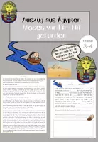 Vorschau - Arbeitsblätter - Auszug aus Ägypten 2 - Moses wird im Nil gefunden - Deckblatt
