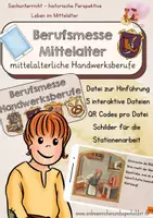 Vorschau - Arbeitsblätter - Mittelalterliche Handwerksberufe - Gesamtdatei - Deckblatt