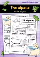 Vorschau - Arbeitsblätter - The Alpaca Profile Fact Sheet (English) - Deckblatt