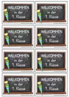 Vorschau - Arbeitsblätter - Einschulung Willkommensgruß - Seite 1