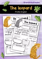 Vorschau - Arbeitsblätter - The Leopard Profile Fact Sheet (English) - Deckblatt