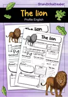 Vorschau - Arbeitsblätter - The Lion Profile Fact Sheet (English) - Deckblatt