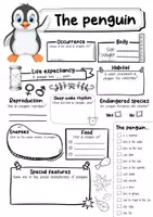 Vorschau - Arbeitsblätter - The Penguin Profile Fact Sheet (English) - Seite 1