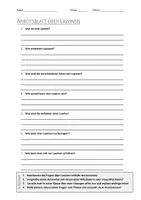 Vorschau - Arbeitsblätter - AB mit Fragen zum Thema "Lawine" + Lösungsblatt + Mindmap + Infografik - Deckblatt