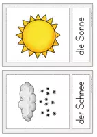 Vorschau - Fördermaterial/Inklusion - Bildkarten Wetter Wort-Bild-Karten DAZ - Seite 1