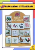 Vorschau - Spiele - FARM ANIMALS VOCABULARY ACTIVITY IN ENGLISH - Deckblatt