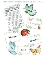 Vorschau - Spiele - Aufgaben klatschen - Rechnen mit Dezimalbrüchen - Deckblatt