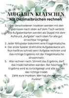 Vorschau - Spiele - Aufgaben klatschen - Rechnen mit Dezimalbrüchen - Seite 1