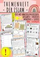 Vorschau - Unterrichtsreihen - Der Islam: Weltreligion / die fünf Säulen / Koran / Gebet Klasse 5 / 6 / 7 / 8 Lösung - Deckblatt