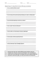 Vorschau - Arbeitsblätter - AB mit Fragen zum Thema "Gottfried Wilhelm Leibniz" + Lösungsblatt - Deckblatt