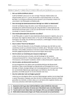 Vorschau - Arbeitsblätter - AB mit Fragen zum Thema "Gottfried Wilhelm Leibniz" + Lösungsblatt - Seite 1