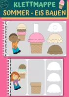 Vorschau - Fördermaterial/Inklusion - Klettmappe: Eis bestellen - Deckblatt