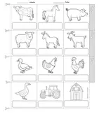 Vorschau - Arbeitsblätter - Deutsch/ DaZ - Bauernhof - Miniwörterbuch (Leporello), Sprachförderung - Seite 3
