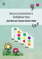 Vorschau - Poster - Boomwhackers Begleitung mit Tafelkarten zu "Die Blumen tanzen Rock'n'Roll - Deckblatt