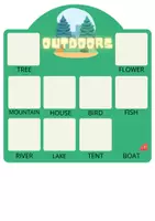 Vorschau - Stationenlernen - OUTDOOR VOCABULARY ACTIVITY IN ENGLISH - Seite 1