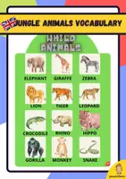 Vista previa - Refuerzo / NEE / Materiales de apoyo - jungle animals vocabulary activity - Portada