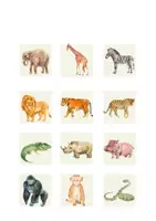 Vista previa - Refuerzo / NEE / Materiales de apoyo - jungle animals vocabulary activity - página 2