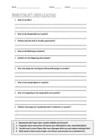 Vorschau - Arbeitsblätter - AB mit Fragen zum Thema "Lesotho" + Lösungsblatt - Deckblatt