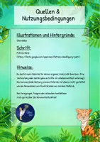 Vorschau - Mal- und Bastelvorlagen - Tigerklasse - Tagestransparenz (Stundenplan) - Seite 1