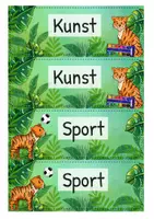 Vorschau - Mal- und Bastelvorlagen - Tigerklasse - Tagestransparenz (Stundenplan) - Seite 3