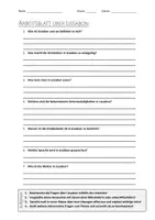 Vorschau - Arbeitsblätter - AB mit Fragen zum Thema "Lissabon" + Lösungsblatt - Deckblatt