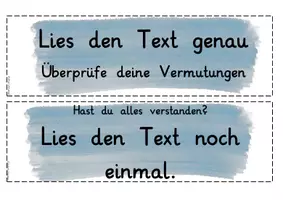 Vorschau - Poster - Lesestrategien Aushänge für Tafel bzw. Klassenraum - Seite 3