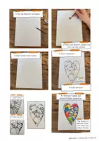 Vorschau - Stundenentwürfe - Fertige Kunststunde Grundschule, Bunte Herzen im Kunstunterricht, Kunst - Seite 3