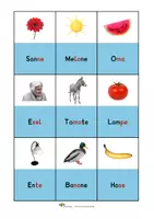 Vorschau - Spiele - Lesespiel - Einfache Wörter - Klasse 1 - DaZ - Seite 1