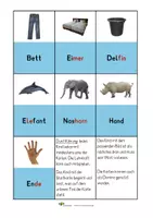 Vorschau - Spiele - Lesespiel - Einfache Wörter - Klasse 1 - DaZ - Seite 2