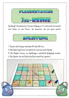 Vorschau - Unterrichtsreihen - Brettspiel : Plaudertasche - Malreihen - 3er-Reihe - Gesprächsanlässe schaffen - Seite 1