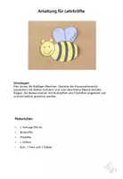 Vorschau - Mal- und Bastelvorlagen - Kunst Grundschule Türdeko Bienen, Klassenzimmer gestalten - Seite 1