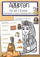 Vorschau - Anderer Materialtyp - Schwierige Wörter erlesen - Ägypten - Deckblatt
