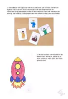 Vorschau - Mal- und Bastelvorlagen - Kunst Grundschule, Türdeko Rakete, Klassenzimmer gestalten - Seite 2