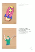 Vorschau - Mal- und Bastelvorlagen - Kunst Grundschule, Türdeko Rakete, Klassenzimmer gestalten - Seite 3
