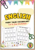 Aperçu - Feuilles d'exercices - Fairy Tales Vocabulary Cut&Glue Worksheet - Page de couverture