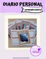 Vista previa - Hojas de trabajo - DIARIO PERSONAL. Trabajo de la expresión escrita. - Portada