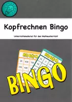 Vorschau - Spiele - Mathematik Bingo (Einmaleins, Zehnereinmaleins, Kopfrechnen) - Deckblatt
