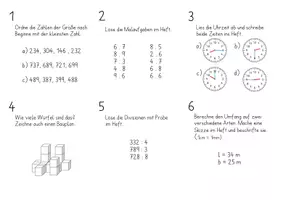 Vorschau - Stationenlernen - Mathevitamine, Ende 3./Anfang 4.Klasse, Jahresstoff - Seite 3