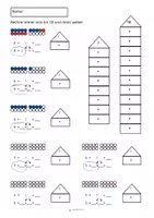 Vorschau - Arbeitsblätter - Zehnerübergang Addition Klasse 1 - Seite 1