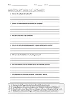 Vorschau - Arbeitsblätter - AB mit Fragen zum Thema "Luftwaffe" + Lösungsblatt - Deckblatt