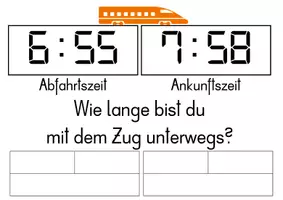 Vorschau - Stationenlernen - Zeitspannen berechnen - Zugfahrt - Seite 2