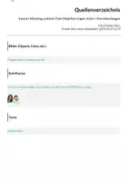 Vorschau - Klassenarbeiten - Innerer Monolog Lektüre Tote Mädchen Lügen nicht + Korrekturbogen - Seite 1
